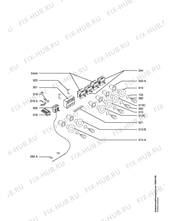 Взрыв-схема плиты (духовки) Aeg 6433V-EW - Схема узла Functional parts